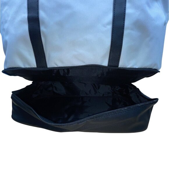 DSW Women’s White & Black Handles & Adjustable Strap Expandable Tote Bag Size XL - Picture 7 of 10